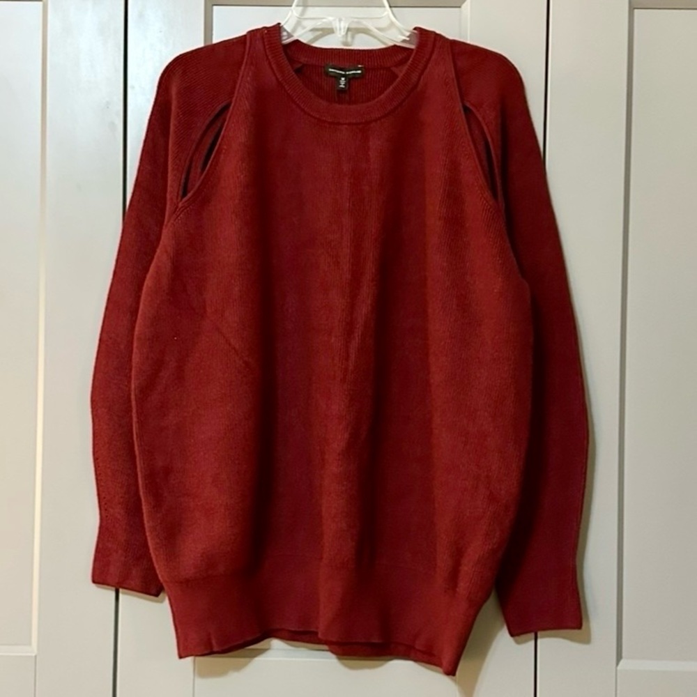 Universal Standard Better Than Wool Keyhole Sweater Burgundy Women’s Size Medium